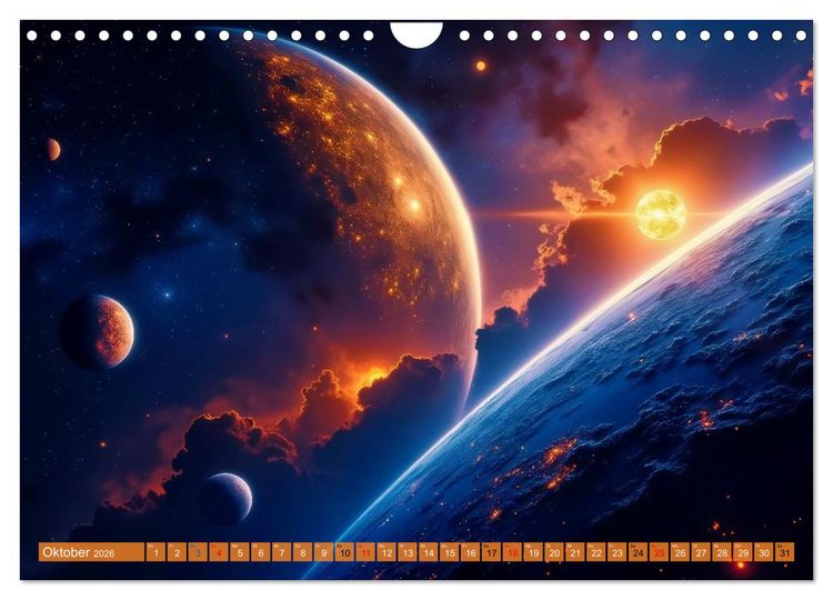 Produktbild: Ferne Galaxien (Wandkalender 2026 DIN A4 quer), CALVENDO Monatskalender