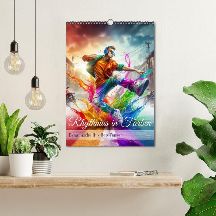 Produktbild: Rhythmus in Farben - Dynamische Hip-Hop-T&auml;nzer (Wandkalender 2026 DIN A3 hoch), CALVENDO Monatskalender