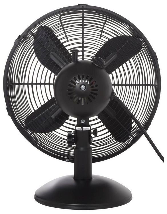 Produktbild: Sygonix Tischventilator 35W (&Oslash; x H) 335mm x 400mm Schwarz Oszillierend
