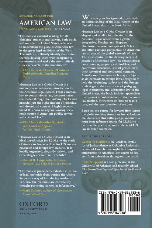 Produktbild: American Law in a Global Context