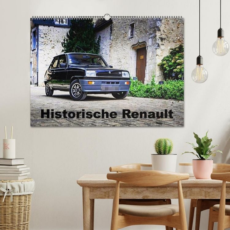 Produktbild: Historische Renault (Wandkalender 2026 DIN A2 quer), CALVENDO Monatskalender