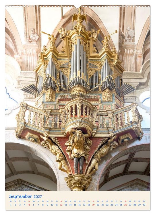 Produktbild: Orgel Giganten (Wandkalender 2027 DIN A2 hoch), CALVENDO Monatskalender