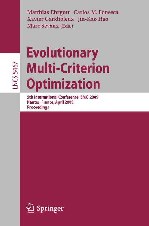 Produktbild: Evolutionary Multi-Criterion Optimization