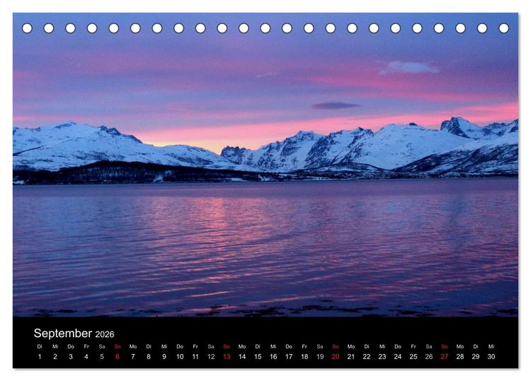 Produktbild: Wintertraum Nordnorwegen (Tischkalender 2026 DIN A5 quer), CALVENDO Monatskalender