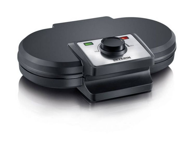 Produktbild: Severin WA 2106 Doppel-Waffeleisen mit manueller Temperatureinstellung Schwarz