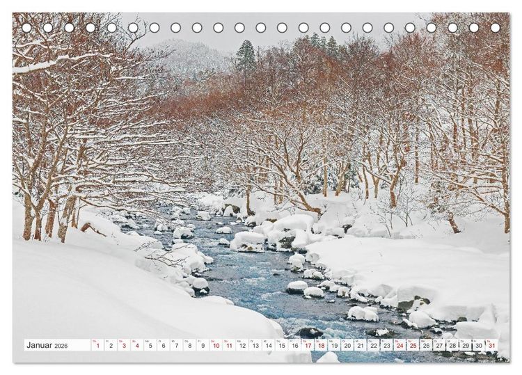 Produktbild: Wildes Japan - Hokkaido im Winter (Tischkalender 2026 DIN A5 quer), CALVENDO Monatskalender