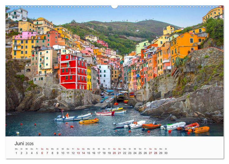 Produktbild: Die sch&ouml;nsten Orte in Italien. (Wandkalender 2026 DIN A2 quer), CALVENDO Monatskalender