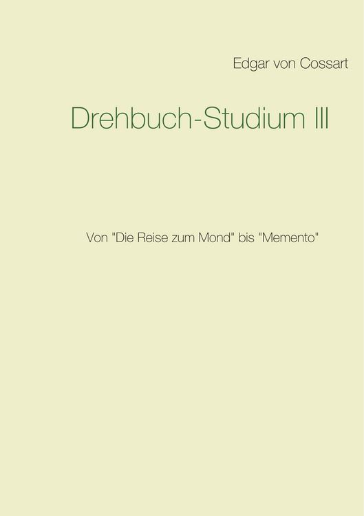 Produktbild: Drehbuch-Studium