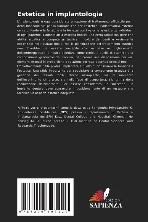 Produktbild: Estetica in implantologia