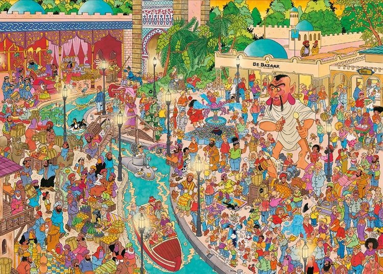 Produktbild: Jumbo 1110100038 - Jan van Haasteren, Efteling, Fata Morgana, Comic-Puzzle, 1000 Teile