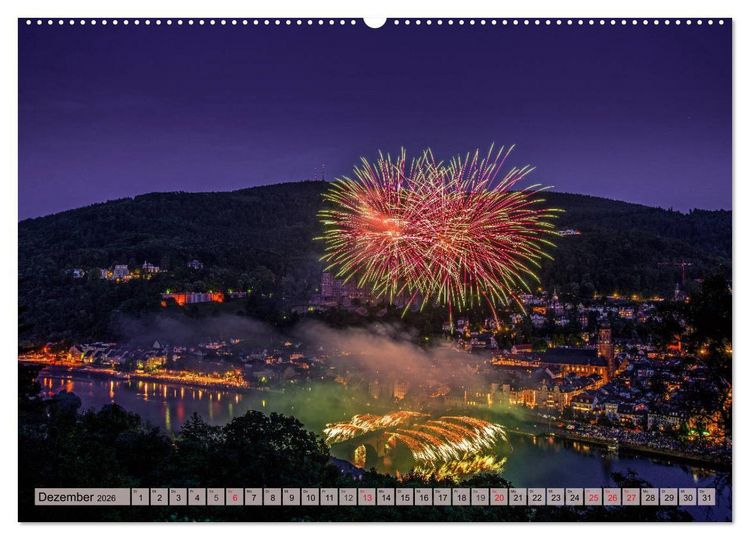 Produktbild: Heimweh nach Heidelberg - Die romantische Stadt am Neckar (hochwertiger Premium Wandkalender 2026 DIN A2 quer), Kunstdruck in Hochglanz
