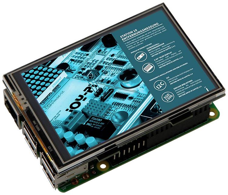 Produktbild: Joy-it JT3.5TR Touchscreen-Modul 8.9 cm (3.5 Zoll) 480 x 320 Pixel Passend f&uuml;r (Entwicklungskits): Raspberry Pi&reg;