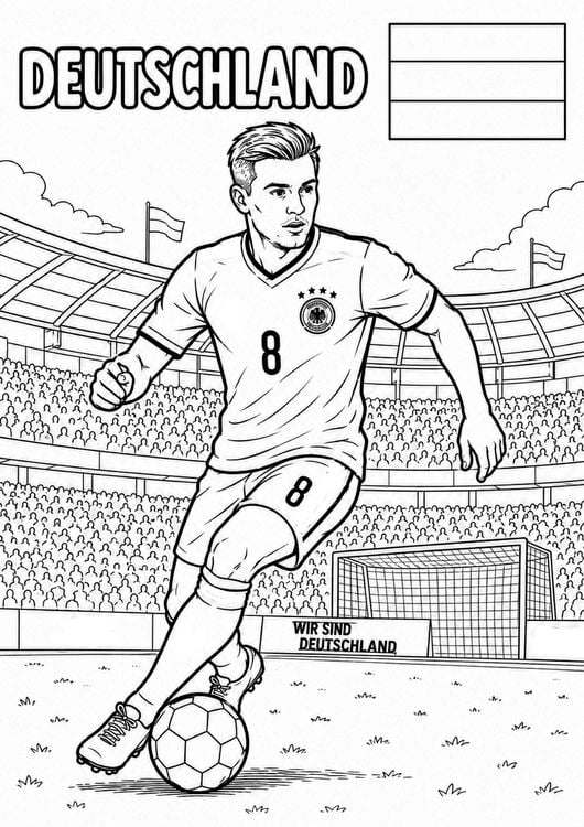 Produktbild: WM-Tr&auml;ume - Fu&szlig;ball-Malbuch f&uuml;r Kinder