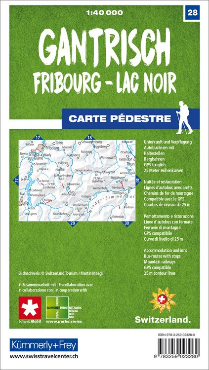 Produktbild: K&uuml;mmerly+Frey Wanderkarte 28 Gantrisch 1:40.000