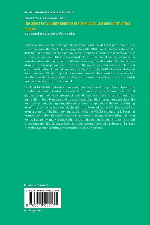 Produktbild: The Quest for Subsidy Reforms in the Middle East and North Africa Region