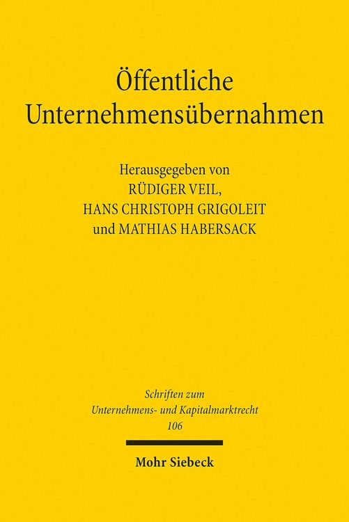 Produktbild: &Ouml;ffentliche Unternehmens&uuml;bernahmen