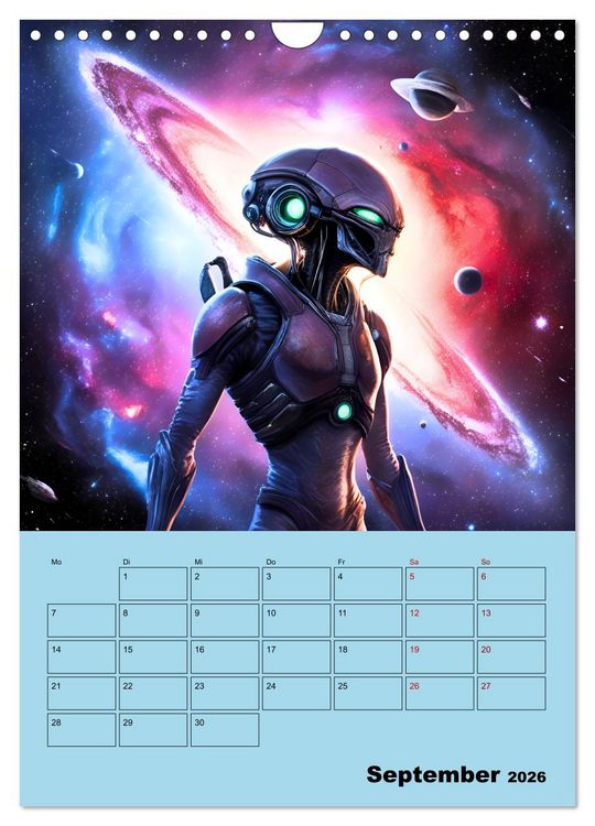 Produktbild: Galaktische Begegnungen (Wandkalender 2026 DIN A4 hoch), CALVENDO Monatskalender