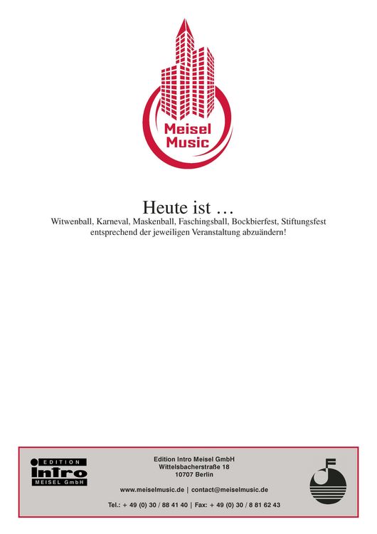 Produktbild: Heute ist ...