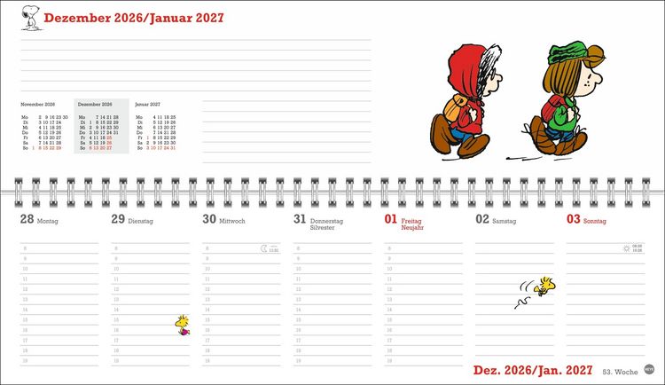 Produktbild: Peanuts Wochenquerplaner 2027