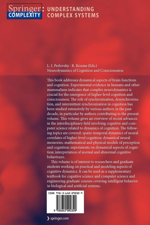 Produktbild: Neurodynamics of Cognition and Consciousness
