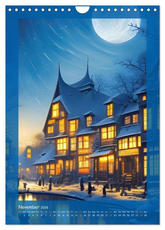 Produktbild: Moonlit Fantasies (Wall Calendar 2026 DIN A4 portrait), CALVENDO 12 Month Wall Calendar