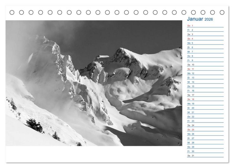 Produktbild: Region Oberstdorf - Kleinwalsertal und Nebelhorn (Tischkalender 2026 DIN A5 quer), CALVENDO Monatskalender