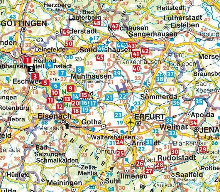 Produktbild: ROTHER Wanderf&uuml;hrer Th&uuml;ringen Mitte/Nord