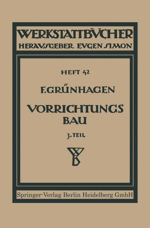Produktbild: Der Vorrichtungsbau