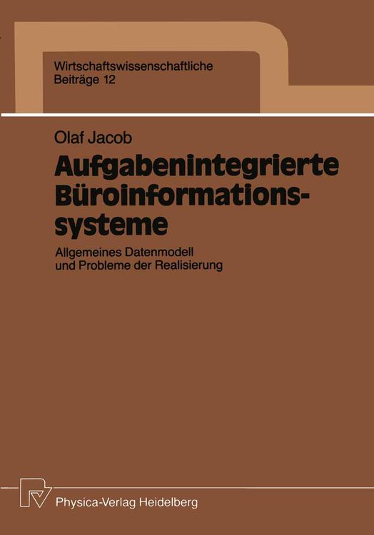 Produktbild: Aufgabenintegrierte B&uuml;roinformationssysteme