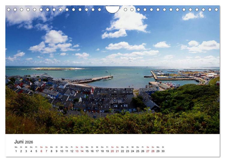 Produktbild: Mitreisekalender 2026 Helgoland (Wandkalender 2026 DIN A4 quer), CALVENDO Monatskalender