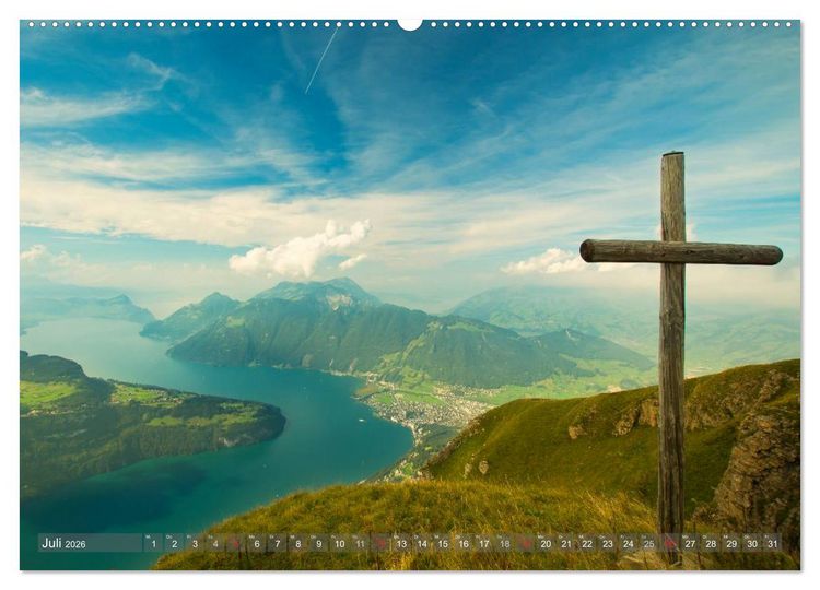 Produktbild: Der Zauber der Schweizer Berge (Wandkalender 2026 DIN A2 quer), CALVENDO Monatskalender