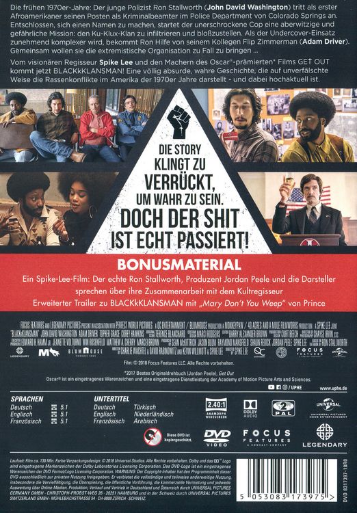 Produktbild: BLACKkKLANSMAN