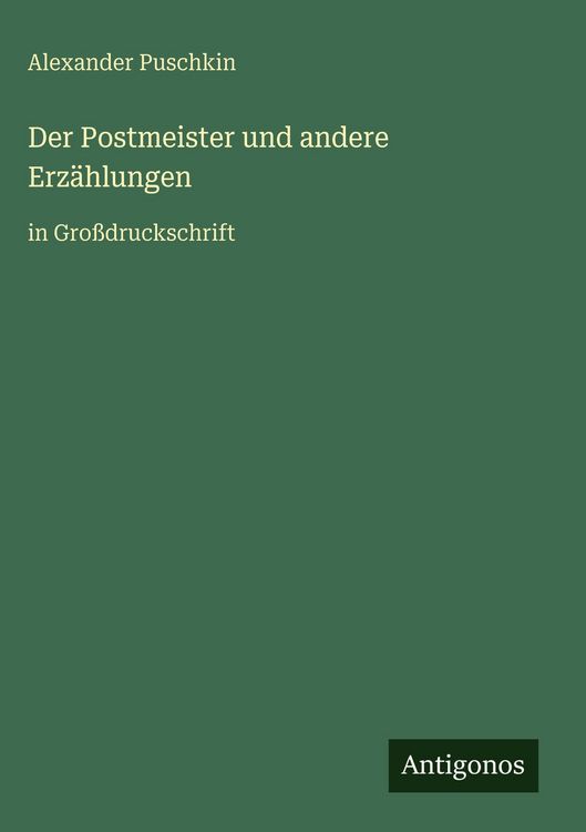 Produktbild: Der Postmeister und andere Erz&auml;hlungen