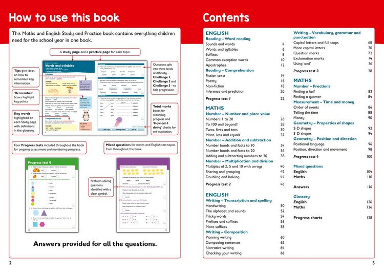 Produktbild: Year 1 Maths and English KS1 Targeted Study & Practice Book