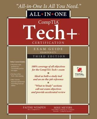 Produktbild: CompTIA Tech+ Certification All-in-One Exam Guide, Third Edition (Exam FC0-U71)