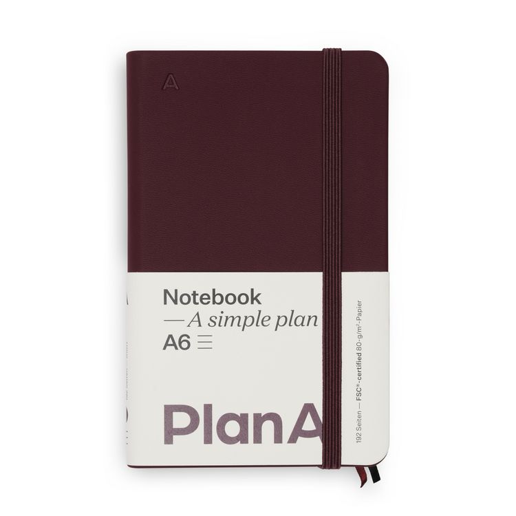 Produktbild: Notizbuch A6 Hardcover Cozy Fig Liniert, 192 Seiten