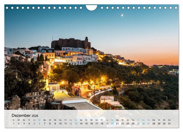 Produktbild: Patmos - Die heilige Insel (Wandkalender 2026 DIN A4 quer), CALVENDO Monatskalender
