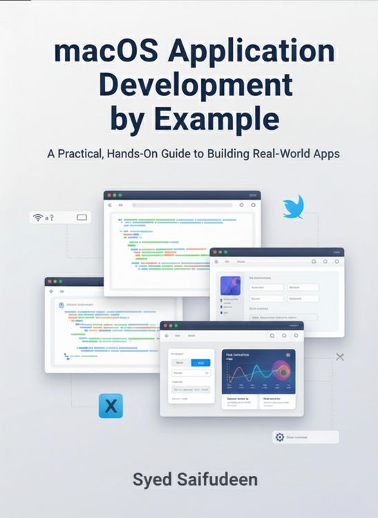 Produktbild: MacOS Application Development by Example: A Practical, Hands-On Guide to Building Real-World Apps