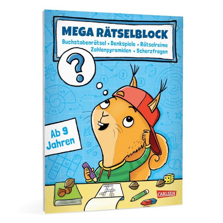 Produktbild: Mega R&auml;tselblock - Buchstabenr&auml;tsel, Denkspiele, Zahlenpyramiden, R&auml;tselreime, Scherzfragen