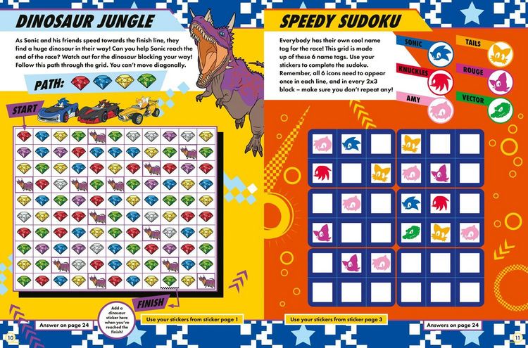 Produktbild: Sonic the Hedgehog Racing Sticker Book