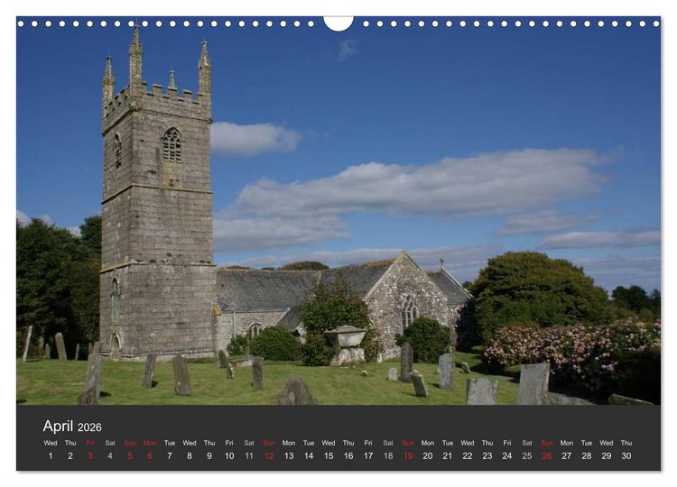 Produktbild: Sights and Views in Cornwall (Wall Calendar 2026 DIN A3 landscape), CALVENDO 12 Month Wall Calendar