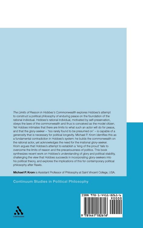 Produktbild: The Limits of Reason in Hobbes's Commonwealth
