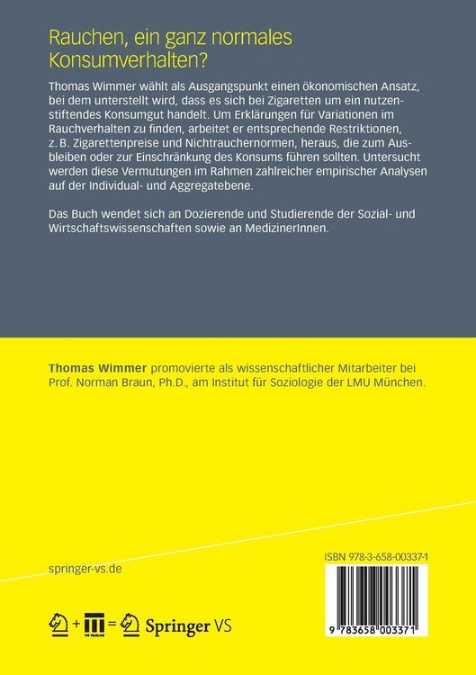 Produktbild: Rauchen, ein ganz normales Konsumverhalten?