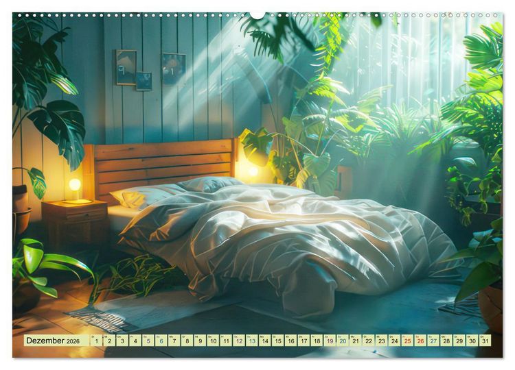Produktbild: Gem&uuml;tlichkeit mit Pflanzen (hochwertiger Premium Wandkalender 2026 DIN A2 quer), Kunstdruck in Hochglanz