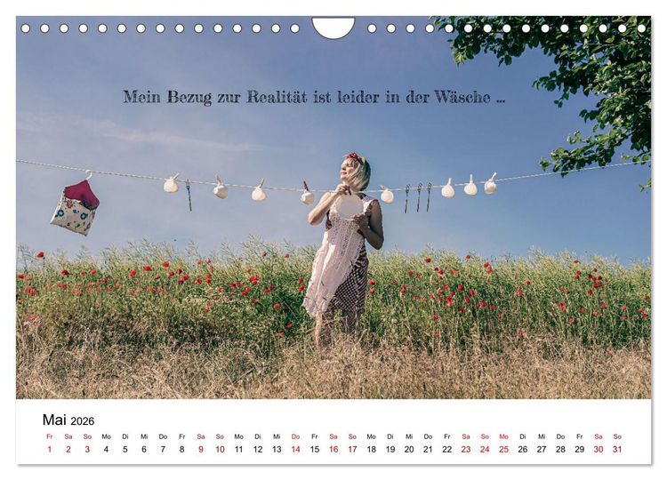 Produktbild: RAUSGEPUTZT UND GLATTGESPIEGELT (Wandkalender 2026 DIN A4 quer), CALVENDO Monatskalender