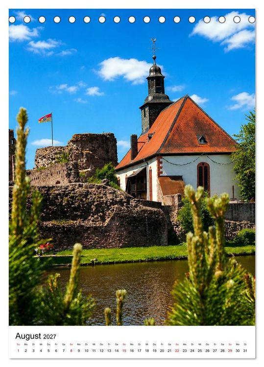 Produktbild: Dreieich Idyllen und Impressionen (Tischkalender 2027 DIN A5 hoch), CALVENDO Monatskalender