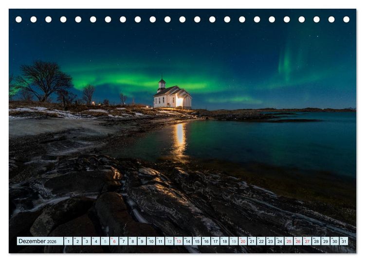 Produktbild: Norwegens Lofoten (Tischkalender 2026 DIN A5 quer), CALVENDO Monatskalender