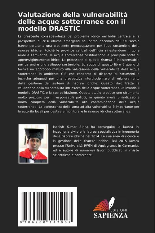 Produktbild: Valutazione della vulnerabilit&agrave; delle acque sotterranee con il modello DRASTIC