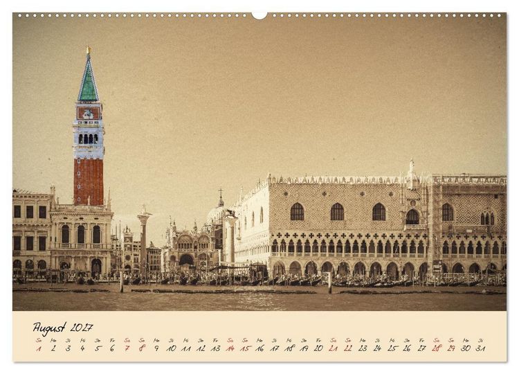 Produktbild: Venedig Seppia e tinta (Wandkalender 2027 DIN A2 quer), CALVENDO Monatskalender