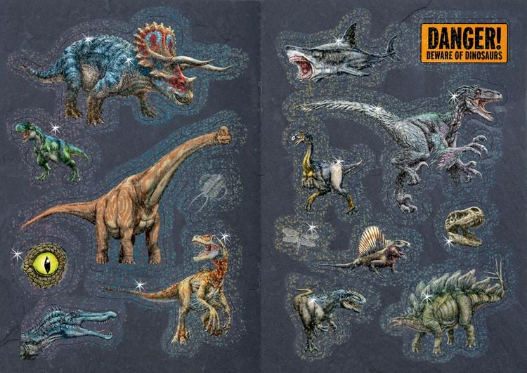 Produktbild: Vorsicht, glitzernde Sticker! (T-Rex World)